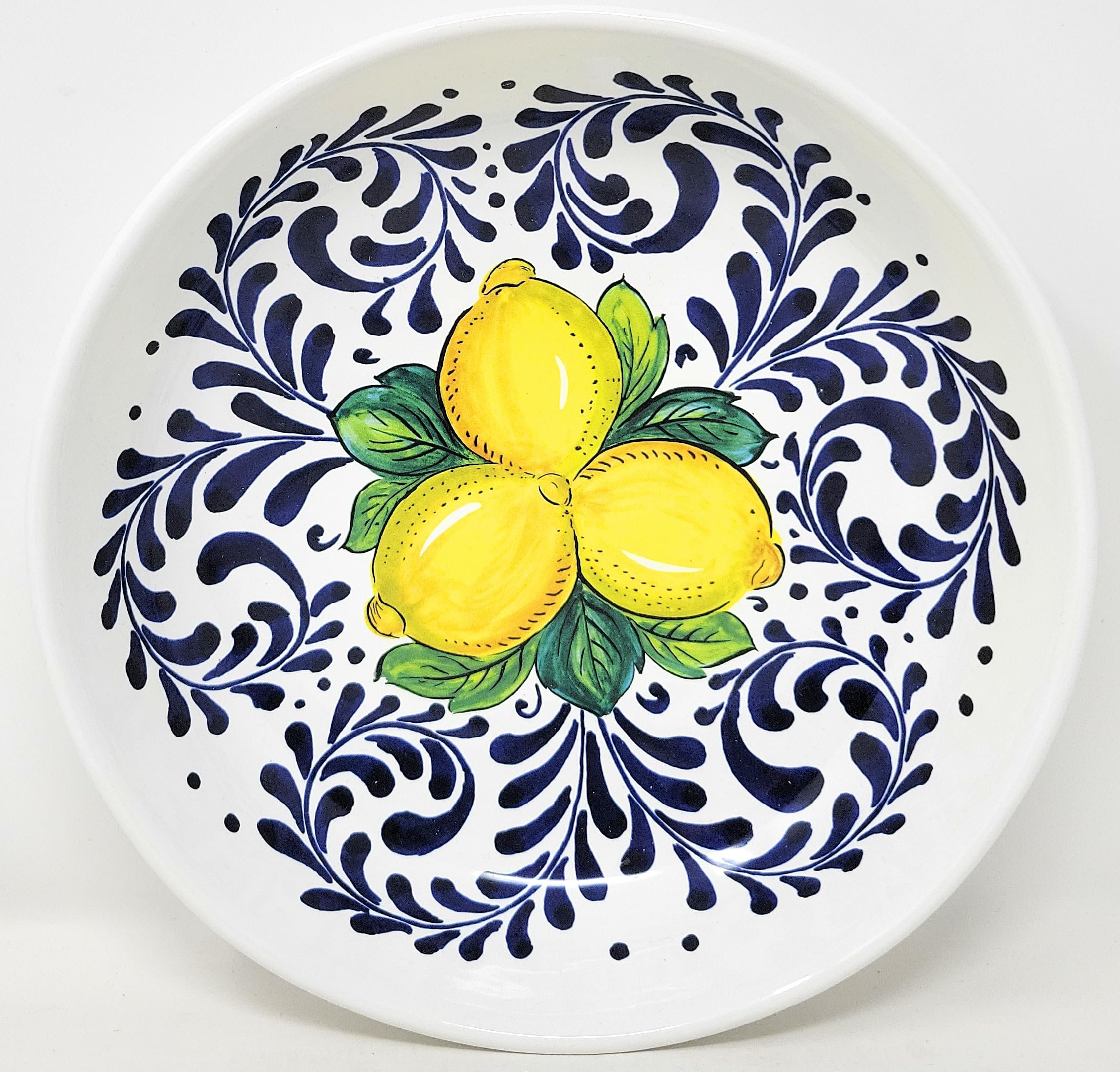 Amazon.com | Nova Deruta Ceramic Pasta Serving Bowl, Ultramarine
